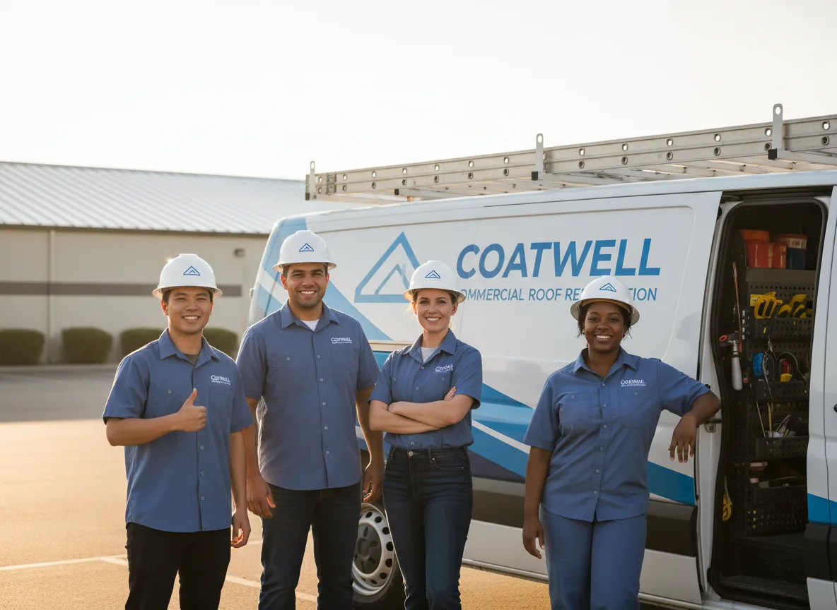 Commercial roof coating company in Ellsworth, WI