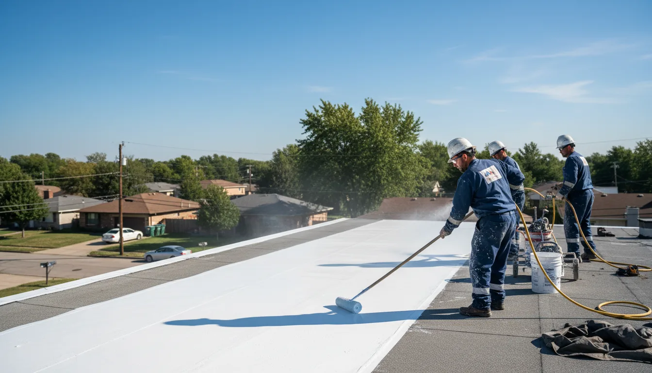 Commercial roof coating in Ellsworth, WI near me